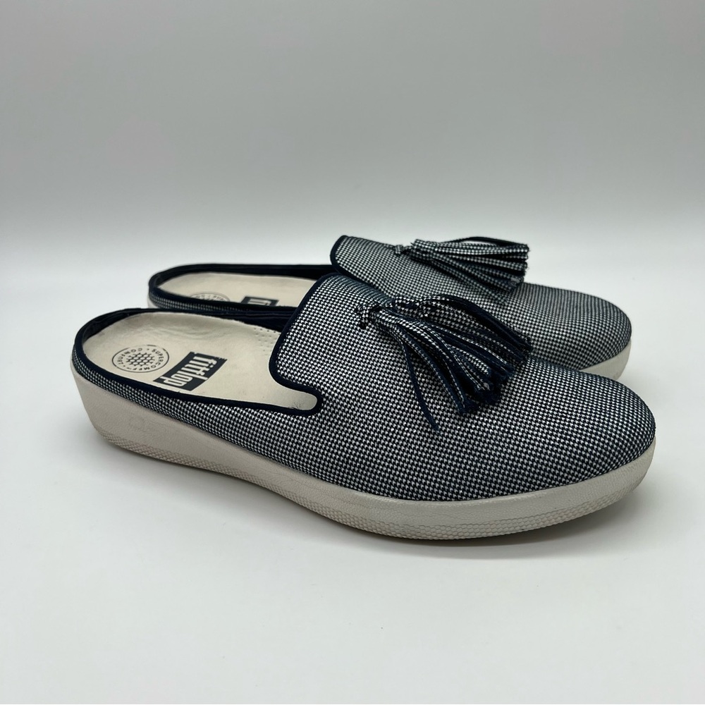 Fitflop SUPERSKATE Houndstooth Print Slip-On Mules